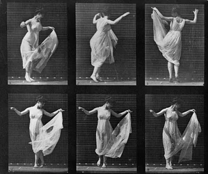 Mulher a dançar, prancha 187 de «Animal Locomotion», 1887